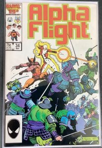 Alpha Flight #34 (1986, Marvel) Wolverine Appearance. VF+