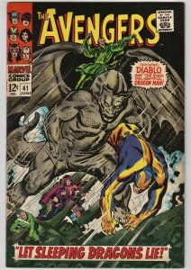 The Avengers #41 (1967)-  Black Widow/Dragon Man! 9.0! Gorgeous