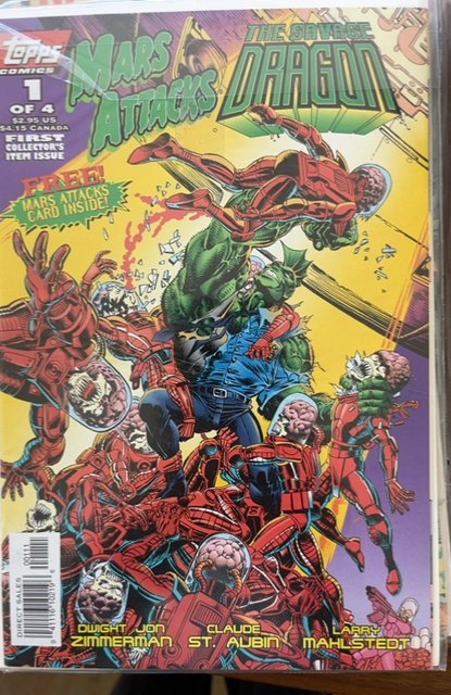 Mars Attacks The Savage Dragon #1 (1996) Mars Attacks 