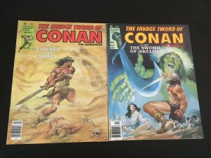 THE SAVAGE SWORD OF CONAN #54, 56 F+ Condition