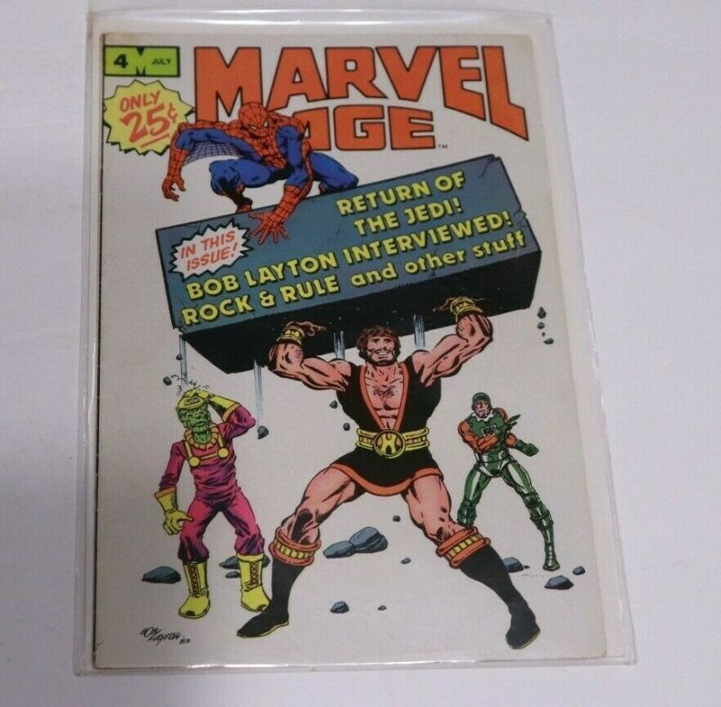 Marvel Age Vol1 4 July 1983 Marvel Comics Bronze Age Comic Book VTG