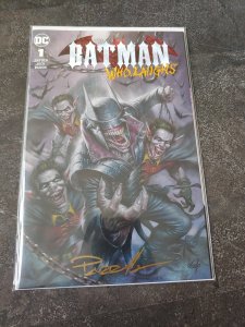 ​BATMAN WHO LAUGHS #1 SCORPION COMICS VARIANT SIGNED BY LUCIO PARRILLO W/ COA