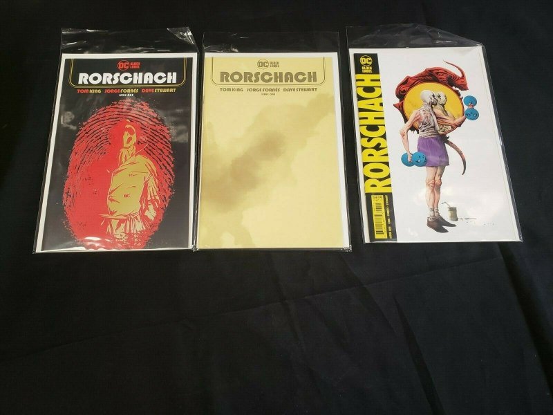 RORSCHACH 6PC (VF/NM) BAGGED & BOARDED, TOM KING, BEFORE WATCHMEN 2012-20 