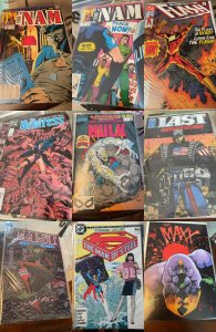 Lot of 9 Comics (See Description) The 'Nam, The Last American, The Flash, The...