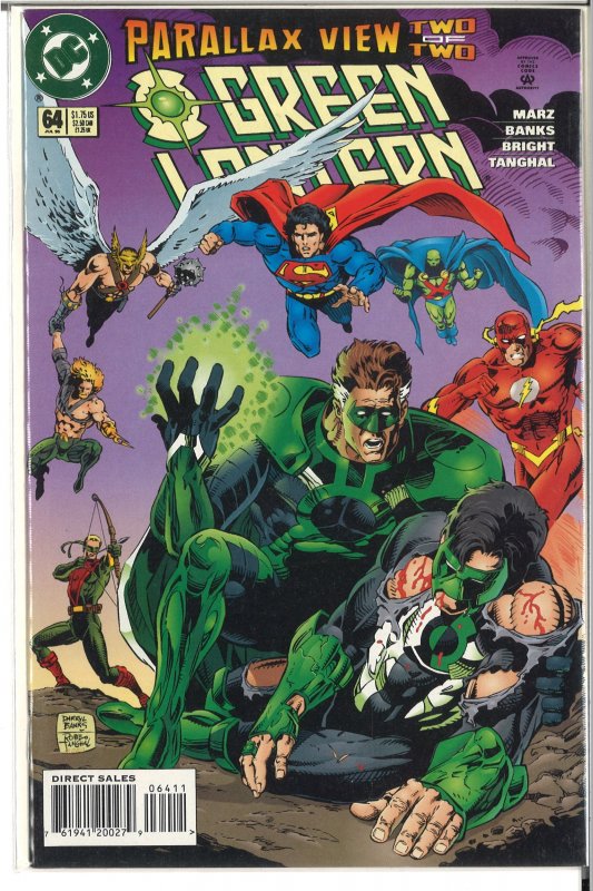 Green Lantern #64 Direct Edition (1995) 9.6 NM+
