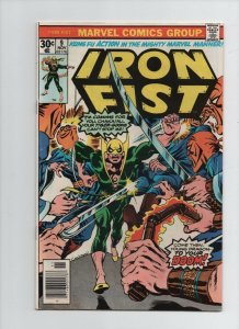 Iron Fist #9 - Netflix! Battles The Tiger-Goons - (Grade 5.0) 1976