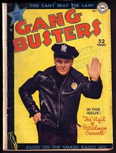 GANG BUSTERS #12-PHOTO COVER-PRE-CODE CRIME-DC-BOXING VG