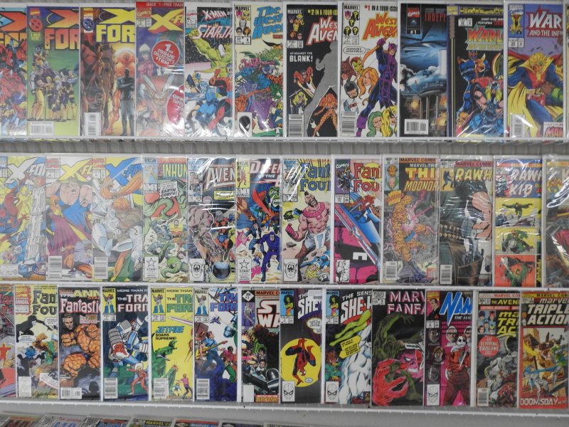 Huge Lot 130+ Comics W/ X-Force, War Machine, Deathlok+ Avg Fine/VF Condition!