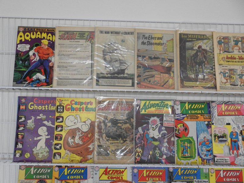 Lot of 66 Low Grade Comics W/ Superman, Lois Lane, Flash! See Description!