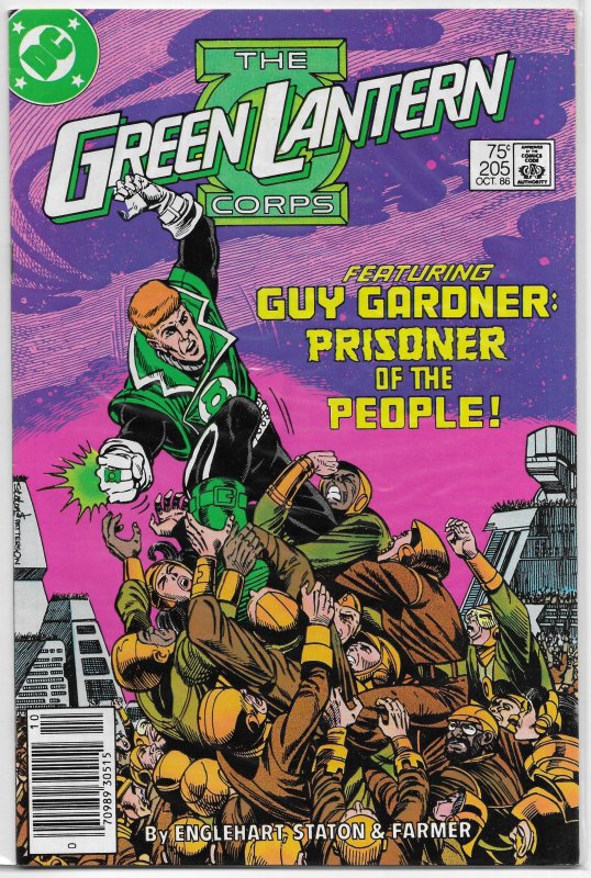 Green Lantern Corps (vol. 1, 1986) #205 VG Englehart/Staton, Guy Gardner