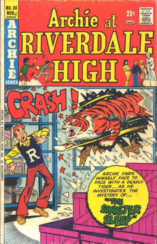 Archie at Riverdale High #30 FAIR ; Archie | low grade comic November 1975 Tiger
