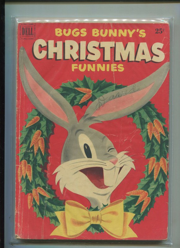 DELL GIANT BUGS BUNNY CHRISTMAS FUNNIES (2.5) 1950 HTF!