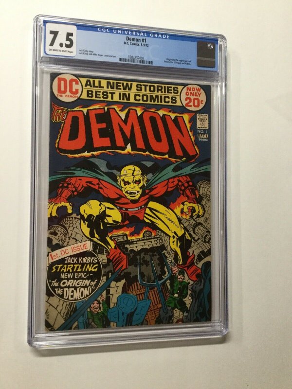 Demon 1 Cgc 7.5 Ow/w Pages 1st Appearance Of Etrigan Dc Comics