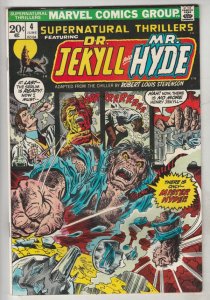 Supernatural Thrillers #4 (Jun-73) NM- High-Grade Dr. Jekyll, Mr. Hyde