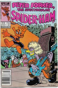 PETER PORKER SPECTACULAR SPIDER-HAM#14 FN 1987 NEWSTAND EDITION  MARVEL