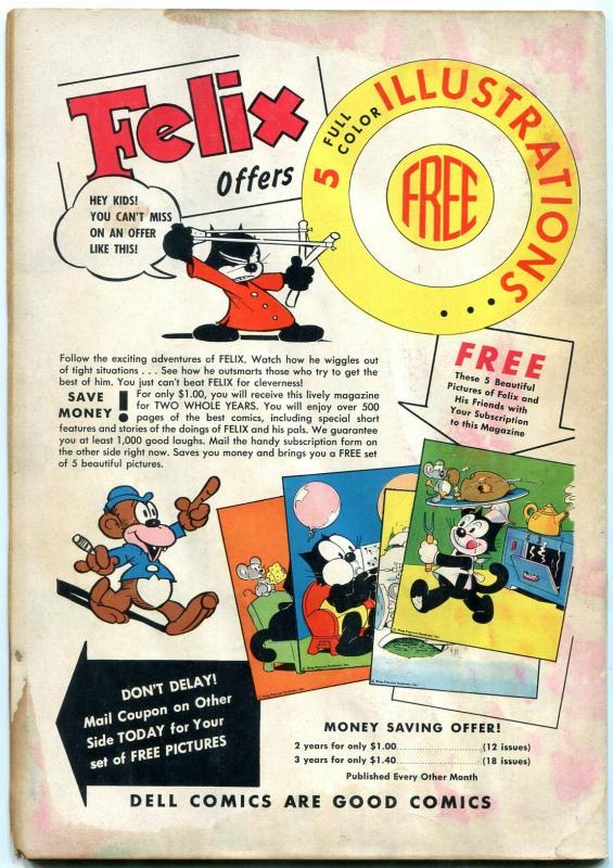 Felix the Cat #13 1950- Golden Age Funny Animal- snowman cover G