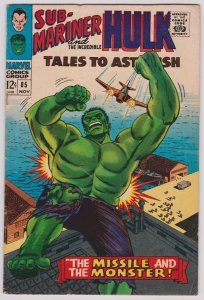 Tales to Astonish #85 (F+) Hulk/Sub-Mariner Silver Age
