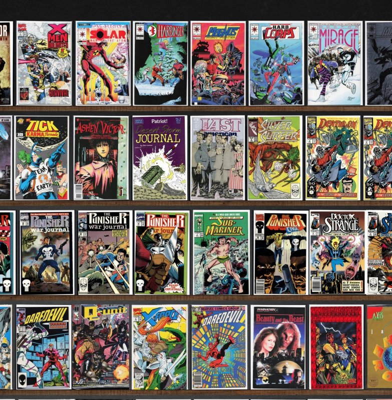 Huge Lot 150+ Comics with X-Force, Daredevil, Silver Surfer & More!