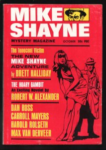 Mike Shayne Mystery 10/1966-Hardboiled pulp & crime thrills by Brett Halliday...