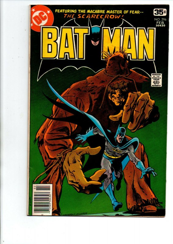 Batman #296 newsstand - Scarecrow - 1978 - Very Fine