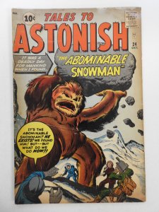 Tales to Astonish #24 (1961) The Abominable Snowman! Solid VG- Condition!