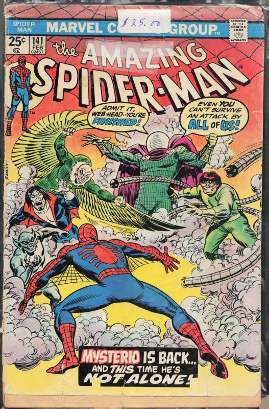 The Amazing Spider-Man #141 (1975) Spider-Man [Key Issue]