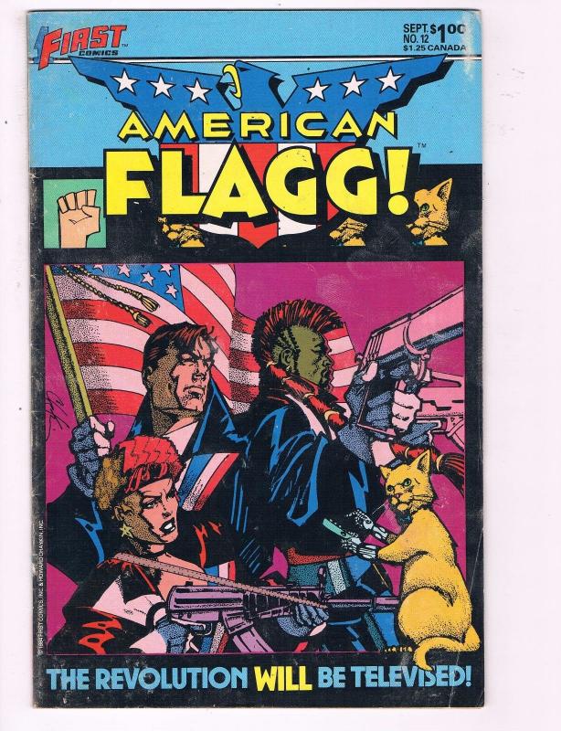 American Flagg #12 VG First Comics Comic Book DE8