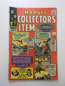 Marvel Collectors' Item Classics #3 (1965) VG- Condition 1/2 in spine split