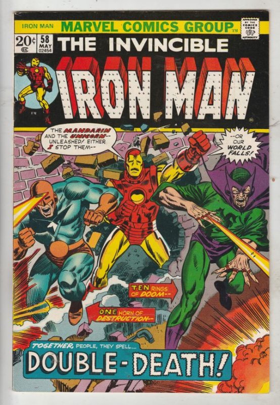 Iron Man #58 (May-73) NM- High-Grade Iron Man