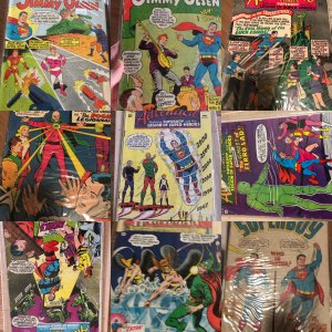 Lot of 9 Comics (See Description) Adventure Comics, Superman, Hawkman, Superboy