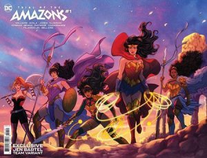 TRIAL OF THE AMAZONS #1 C TEAM JEN BARTEL VARIANT WRAP COVER (NEAR MINT)