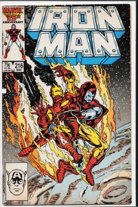 Iron Man #216 Direct Edition (1987) Iron Man