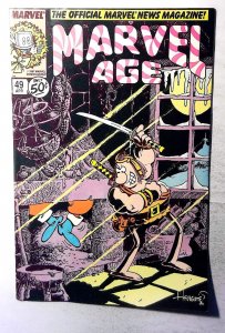 Marvel Age #49 (1987) Marvel Comics Groo the Wanderer 1st Print Comic Book