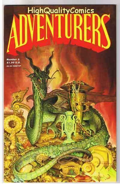 ADVENTURERS #8, VF, Dwarf, Dragon, Mage, Treasure, 1986, more indies in store