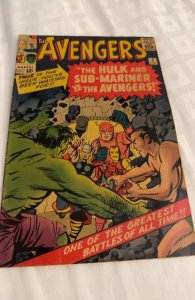 The Avengers #3  (1964) Hulk/Namor vs the avengers see description