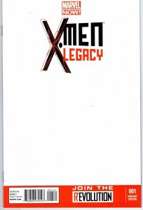 X-Men Legacy #1 Blank Variant Comic Book 2013 Now - Marvel