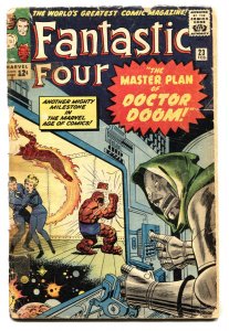 FANTASTIC FOUR #23   DR. DOOM COVER-JACK 'KING' KIRBY-no back cover