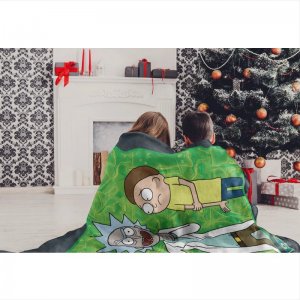 Rick & Morty Rick Investigates Blanket 46W x 60L