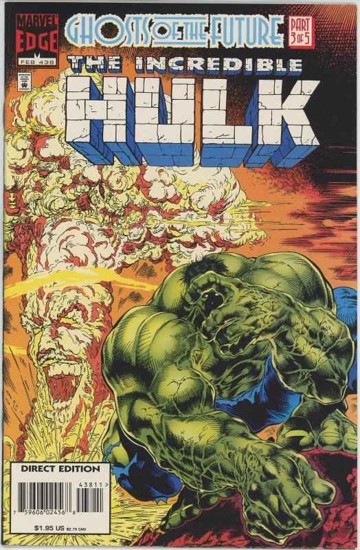 Incredible Hulk #438 (1962) - 9.4 NM *Ghosts of the Future* 