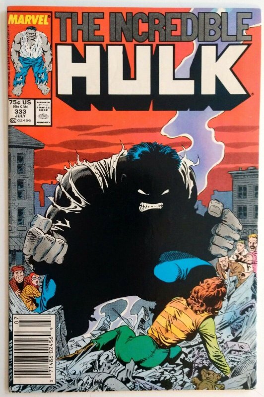 Incredible Hulk #333 NEWSSTAND, Todd McFarlane Cover