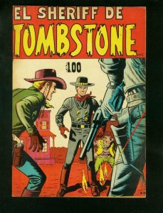 EL SHERIFF DE TOMBSTONE #5 1959-MEXICAN CHARLTON WESTERN-JACK KELLER-fine FN