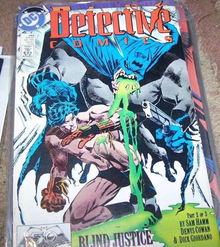 DETECTIVE COMICS  # 599 BATMAN 1989 DC blind justice PT 2   BRUCE WAYNE 