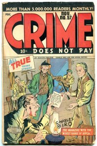 CRIME DOES NOT PAY #57-TORTURE COVER-BONNIE PARKER 1947 VG