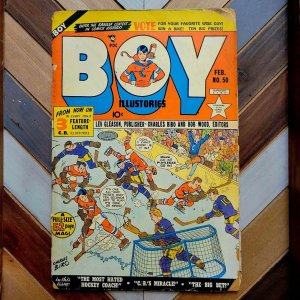 BOY COMICS #50 G/VG Lev Gleason 1950 Biro Cover CRIMEBUSTER PRE-CODE Golden Age
