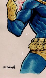 Sergio Davila Cyclops Original Art Full Color Commission X-Men Signed with COA