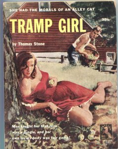 STALLION BOOKS-TRAMP GIRL #2051952-SPICY WARREN KING PULP COVER ART