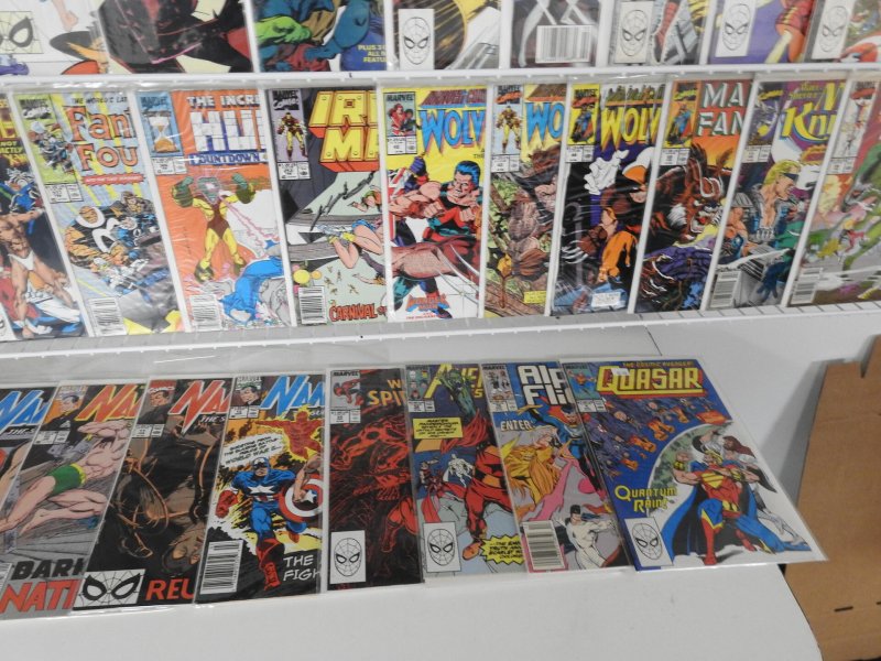 Huge Lot 130+ Comics W/ Iron Man, Daredevil, Wolverine+ Avg VF+ Condition!!