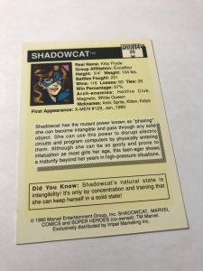 SHADOWCAT #25 card : 1990 Marvel Universe Series 1, NM/M, X-Men, dragon pet