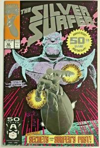 SILVER SURFER#50 VF/NM 1991 'THANOS' MARVEL  COMICS