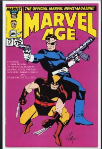 Marvel Age #79 (1989) Nick Fury